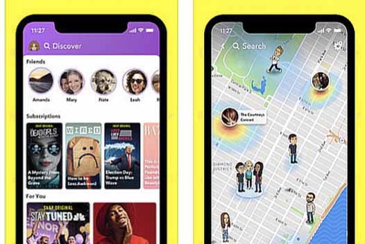 Monitorización del historial de actividad y localización de otra persona a través de Snapchat